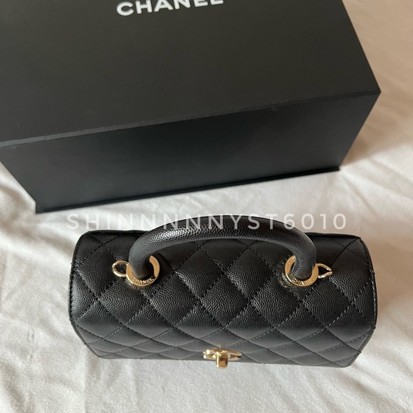 Chanel Authentic coco handle black small bag - Picture 4 of 8